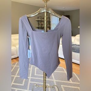 Aritzia Babaton Contour Squareneck Long-sleeve Bodysuit